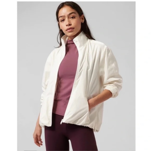 Athleta Sightseer Lace Jacket in Magnolia White (XXS) - EUC worn once! - Picture 1 of 14